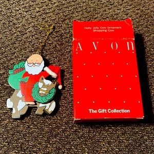 1 Avon Holly Jolly Cow Ornament